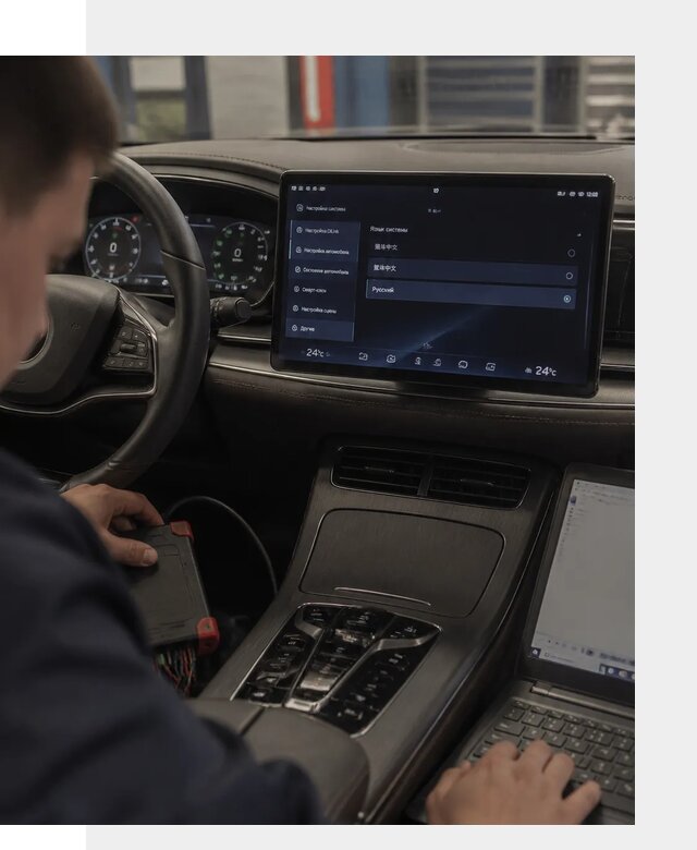Русификация автомобиля BYD HAN для эксплуатации в Чусовой